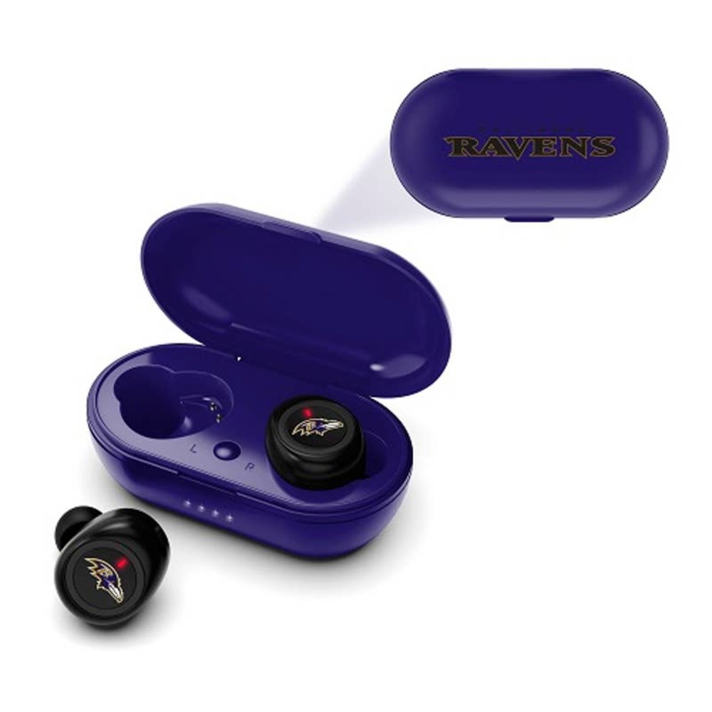 NFL Baltimore Ravens True Wireless Earbuds Version 2 Blue Bluetooth New